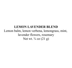 Smoke Camp Crafts Herbal Tea Blend - Lemon Lavender Blend, 3/4 oz (21 g) - Calming and Relaxing Looseleaf Tea