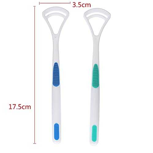 6 PCS Tongue Scraper Cleaner Tongue Coating Brush Oral Cleaning Tools