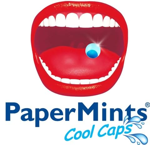 Papermints Coolcaps Sugar-Free Breath Mints 24 x 40-pack. Keto-Friendly Gut Cleanse Breath Freshener Bad Breath Treatment for Dry Mouth & Halitosis. Mouthwash Travel size.