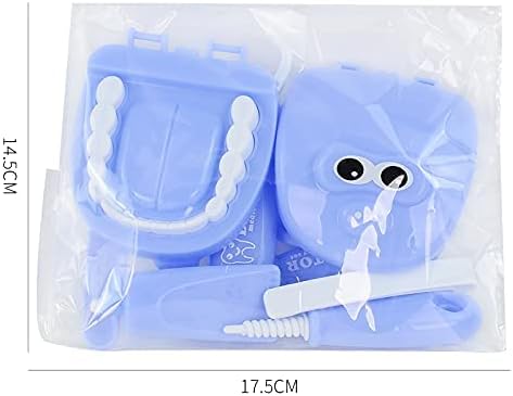 9PCS Plastic Simulation Dentist Play Set Medical Kit Pretend Toy for Kids Hygienic Habbit Cultivation Role Play Game for Children 6 Colors (Purple/Pink/Yellow/Green) Simple OPP Bag Packaging (Yellow)