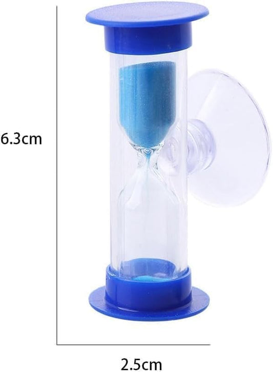 Pink 2 Minute Plastic Sand Timer Hourglass Sand Clock with Suction Cup Time Funnel Shower Timer Tooth Brushing Time Reminder Timers Thermometers and Timers, Decorations