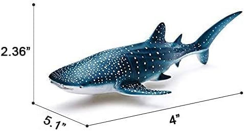 Gemini&Genius Sea Animal Whale Shark Action Figure Wild Model Toy Soft Rubber Realistic Ocean Educational and Role Play Toys for Kids