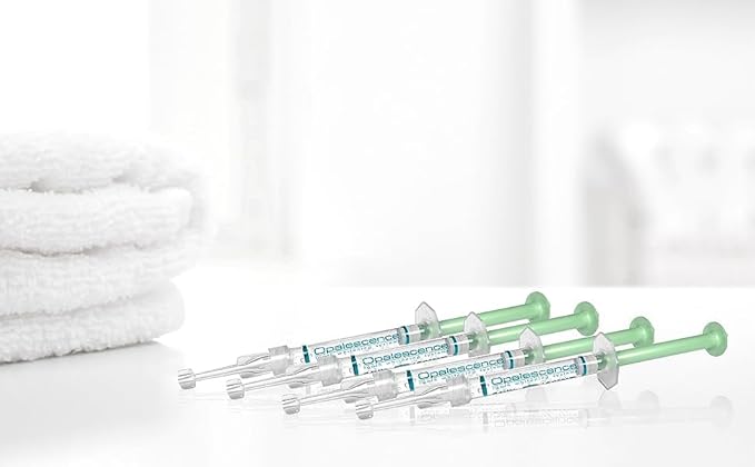 Opalescence 20% with PF Gel Syringes Teeth Whitening (4 Syringes) Refill Kit Carbamide Peroxide. Made by Ultradent, in Melon Flavor. Tooth Whitening Refill Syringes 5401-2