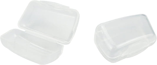 50Pcs Toothbrush Cap Covers Toothbrush Head Protector Case for Travel or Home,Clear-White