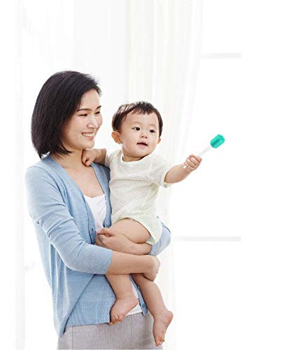 Wellgler's Sterile Sponge Mouth Swabs,Disposable Oral Swabs,Individually Wrapped (100pcs,sky blue)