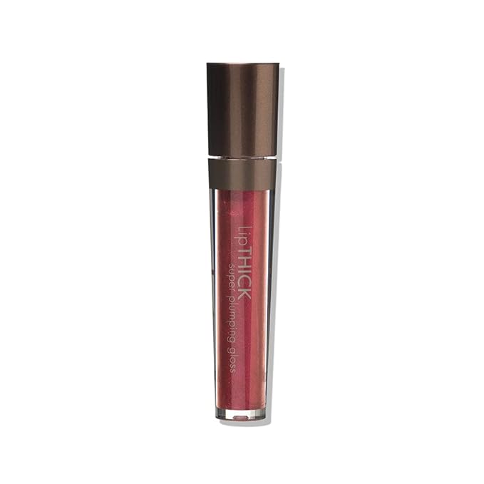 SORME Treatment Cosmetics LipThick gloss | Plumping Lip Gloss for Shiny and Fuller Looking Lips with Maxi-Lip Peptides | Scream Shade