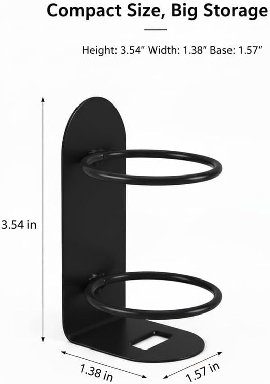 2 Pack Electric Toothbrush Holders No-Drill Adhesive, Wall Mounted Toothbrush Storage for Bathroom, Organizer for Electric & Manual Toothbrushes