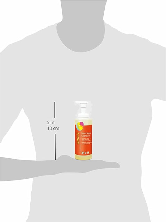 Sonett Organic Foam Soap Calendula for children liquid body care suitable for hands, face and body (Pack of 6) Certified Organically Grown