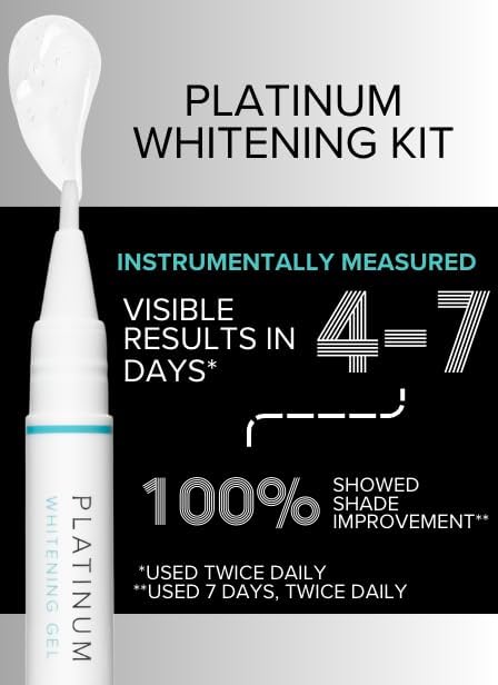 intelliWHITE Platinum Whitening Pen & Mouth Guard- Teeth Whitening Treatment, Removes Stains, Safe for Veneers, Tooth Caps & Crowns, Non-Toxic, Vegan, Cruelty & Paraben Free, Made In The USA, 1ea