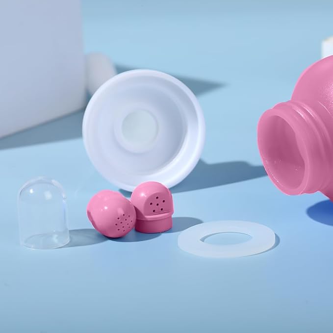 Handheld Personal Bidet Bottle, Bottle for Gentle Postpartum Care and Cleansing, Feminine Care, Personal Perineum Cleansing, 350Ml Portable Travel Bidet(Pink), Resistant to 100ºC, Bonus Bag