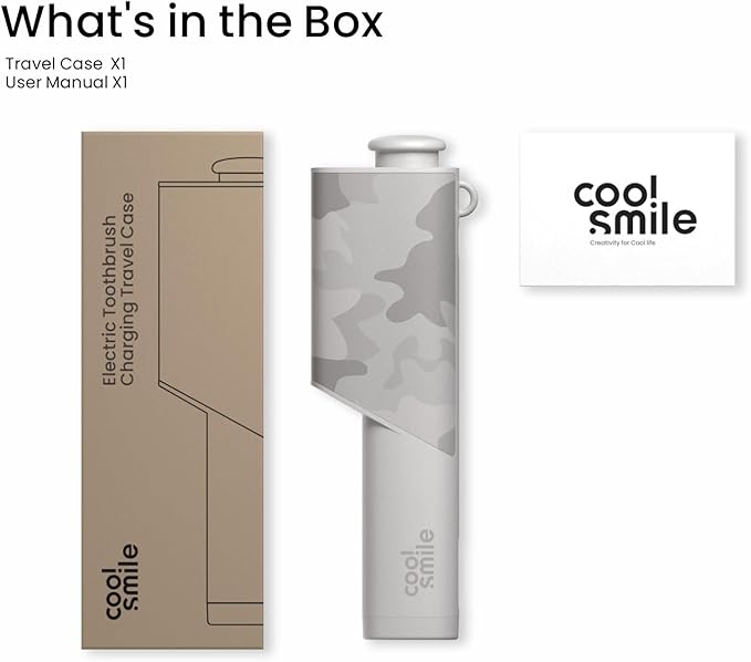 CoolSmile Charging Travel Case Compatible with Oral B Electric Toothbrushes, Fits Oral-B pro 2/ pro 3, pro 600/700/ 1000/1500/ 2000/3000/ 3500/5000/ 7000/ io2/ io3/ io4/ io5/ io6, Blue