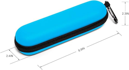 Nincha EVA Electric Toothbrush Case - Durable Hard Shell Travel Case with Mesh Pocket - Fits Most Powered Toothbrush Products (Blue)