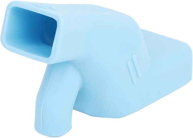 Faucet Extender for Toddlers,Silicone Sink Extender Cute Faucet Cover Kids Hand Wash Helper Water Spout Extender for Bathroom Sink Kitchen Counter(Blue)
