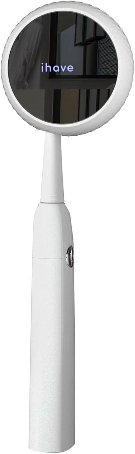 iHave Toothbrush Sanitizer – Wall-Mounted UV Toothbrush Holders for Bathrooms, Stylish Bathroom Accessories and Bathroom Decor for Home & RV, Travel Essentials, Cool Gadgets (White)