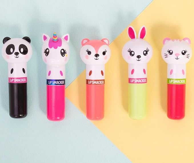 Lip Smacker Lippy Pal Fox Lip Balm Clear Matte Finish, Foxy Apple Flavored, Moisturizing, For Kids