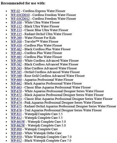 Replacement Classic Jet Tips Dental Water Jet Nozzle Accessories Compatible with Waterpik Water Flossers (Like WP-100) and Other Brand Oral Irrigators (9-Pack)