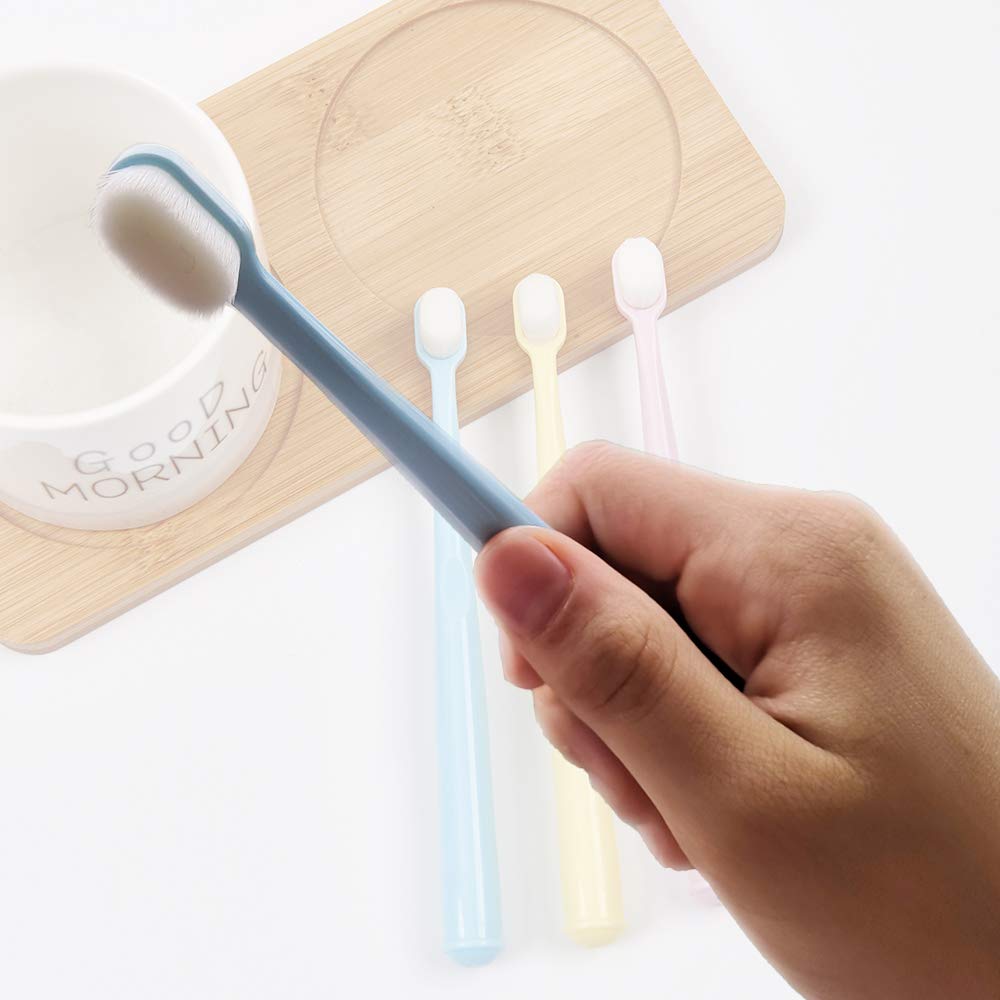 EasyHonor Baby & Toddler Extra Soft Toothbrush for Age 4-12 Years Old, with 10000 Soft Floss Bristle for Baby Gum Care. (6Pcs)