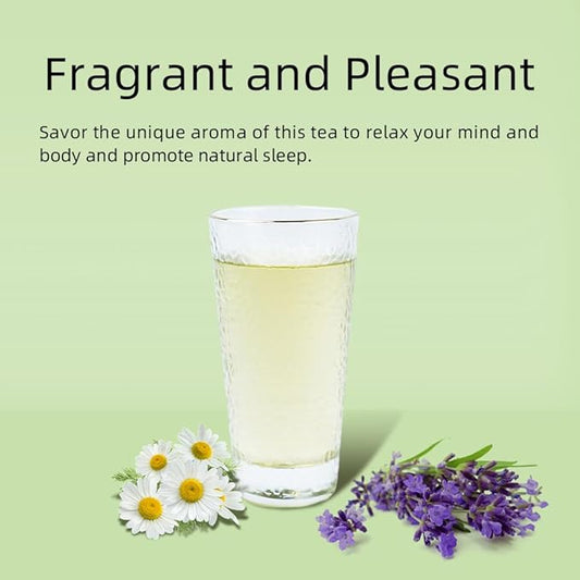 HANFANGLING Chamomile and Lavender Herbal Tea Stress Relief Support Sleep - Savor the Floral Scent 20 tea bags 0.85oz