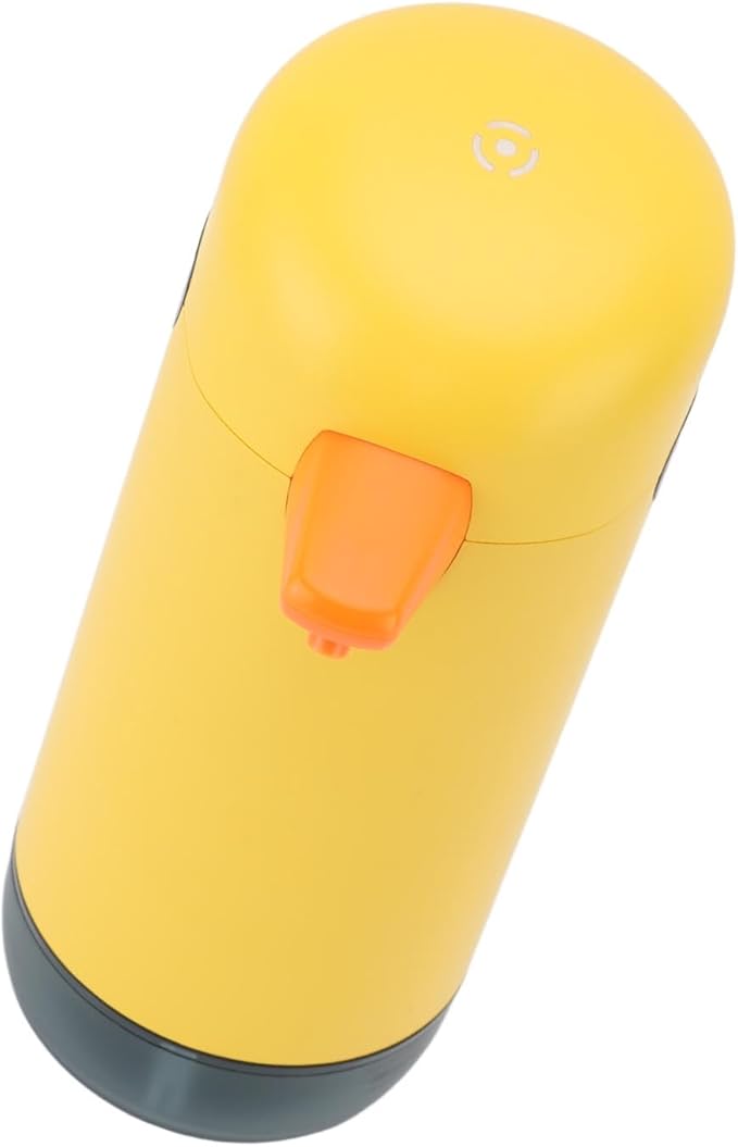 Automatic Soap Dispenser Yellow Duck Cute Touchless Visual Liquid Level Battery Powered Smart Sensor Foam Dispenser for Kids Bathroom ABS Material