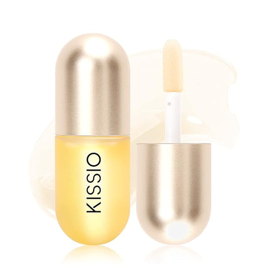 KISSIO Lip Plumperr,Lip Enhancer,Plant Extracts Plumping Lip Serum,Moisturizing Gloss for Fuller Lips and Hydrated,Beauty Lips 5.5ml,Clear