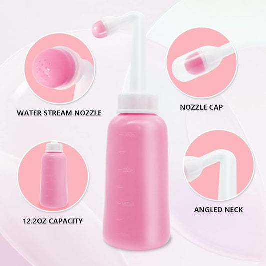 Peri Bottle for Postpartum Care,12 OZ Perineal Bottle Postpartum Essentials Upside Down Peri Bottle for Perineal Recovery and Cleansing After Birth