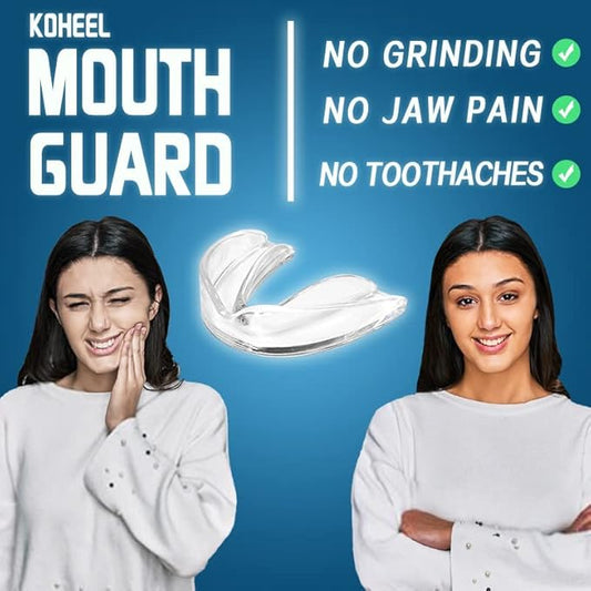 KOHEEL MG Moldable Mouth Guard for Teeth Grinding and Clenching, Perfect Fit Night Guard, Dental Guard for Bruxism Relief, 4 Count (2 Large & 2 Small)