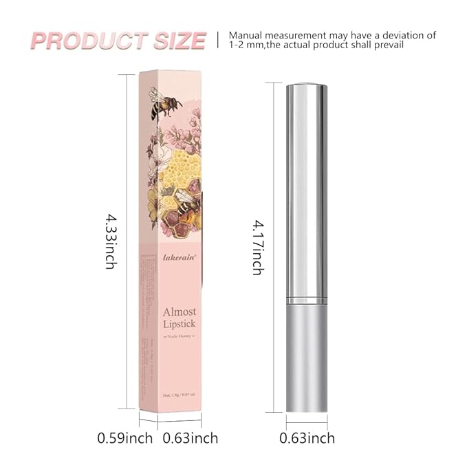 2Pcs Nude Brown Honey Tinted Lip Stain Lip Balm Lip Gloss Lipstick, Sheer Hydrating Lip Stains Tint, Moisturizing Lip Color for All Skin Tones, Nourishing Lip Balm with Natural Black Cherry