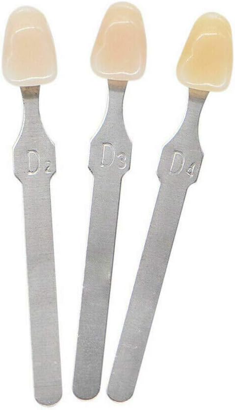 3D Teeth Whitening Shade Guide Porcelain - 16 Colors/Set Tooth Bleaching Shade Chart Mold - Tracking & Comparing - Dental Material Equipment - Oral Care