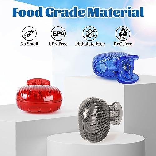 UCEC 6 Pack Toothbrush Covers - Protector Head Caps with Plastic Clip for Travel, Camping, Bathroom, School, Business