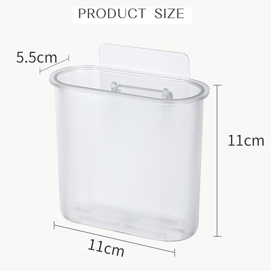 2 Packs Toothbrush Holders Wall Mounted, Self Adhesive Tooth Brush Holder for Bathroom Electric Toothbrush Toothpaste Razor Holder Bathroom Accessories(Clear)