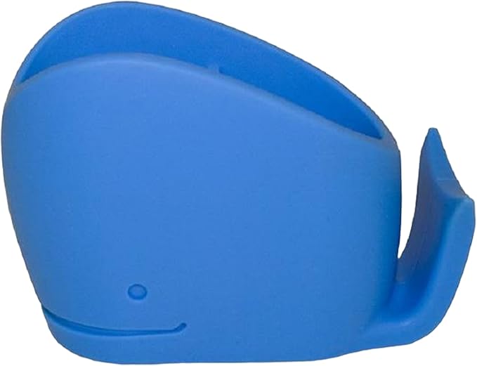 Whale Toothbrush Holder – Silicone 12x8x5cm | Animal Toothpaste Organizer and Kids Toothbrush Stand | Durable Non-Slip Bathroom Accessory for Home Sink, Daily Tooth Care