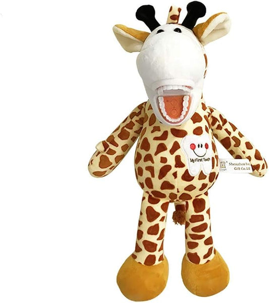 Tooth Fairy Plush, YOUYA Dental Puppet Oral Health Presentation Doll Giraffe Tooth Fairy Dental Educational Plush Small Size Doll with Teeth for Kids Chidren Boys Girls