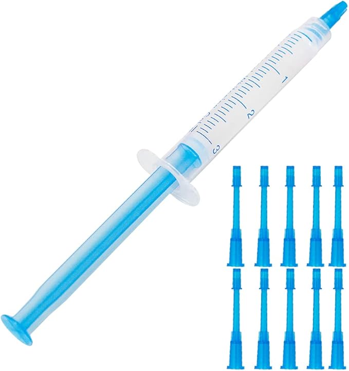 20pcs 3ml Teeth Whitening Gel Syringes, Refills 35% CP Bleaching Gel Kit Tooth Whitener Gel for Home Use
