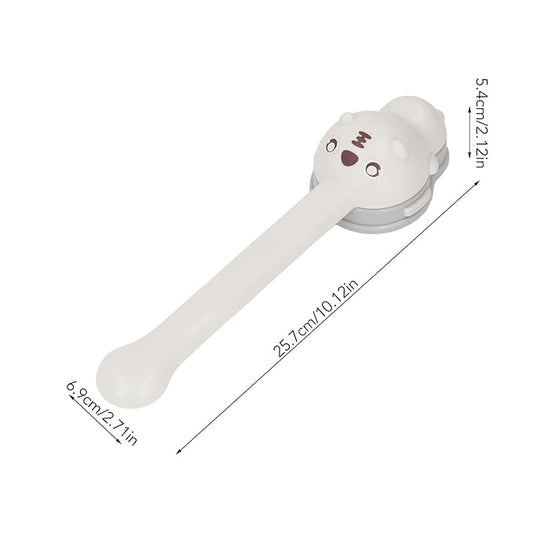 Drfeify Kids Faucet Handle Extender, 17cm Switch Extension, Universal Cartoon Animal Sink Handle Extender for Toddlers (Cream)