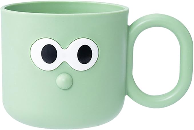 DNCG Cartoon Brush Mug, Kids Mouthwash Cup, Animal Bathroom Toothbrush Mugs, Lovely Cartoon Brush Cup, Toothbrush Cup Holder for Kids Attractive Cup, Green, IHKGWVJXPIN5LJU4TEG