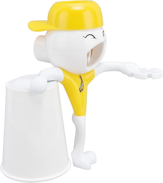 3 in 1 Cartoon Toothbrush Holder, Toothpaste Squeezer Dispensers, Kids Bathroom Set