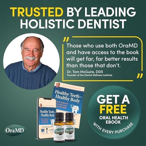 OraMD Original Tooth Oil for Oil Pulling - Healthy Gums, Fresh Breath & Sensitive Teeth Relief - Natural Alternative to Mouthwash (1-Pack)