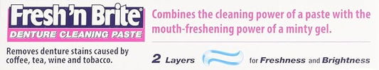 Stim-U-Dent Fresh'n Brite Denture Cleaning Paste, (1Pack)