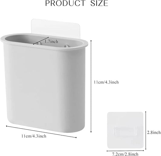 2 Packs Toothbrush Holders Wall Mounted, Self Adhesive Tooth Brush Holder for Bathroom Electric Toothbrush Toothpaste Razor Bathroom Accessories(Grey