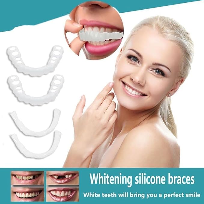 2 Pairs Adjustable Temporary for Men & Women, Natural Comfortable Design to Restore Confident Smile (1)