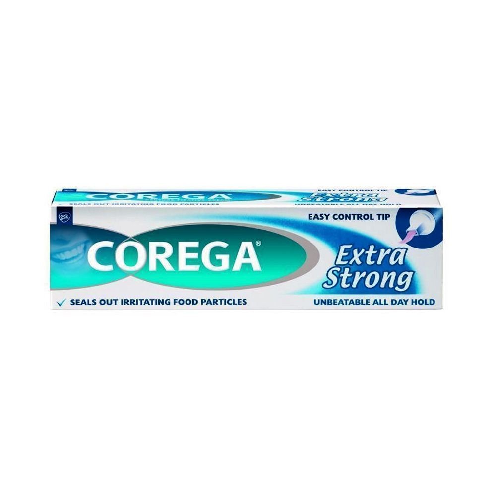 Corega Extra Strong - Denture Adhesive Cream - 40g