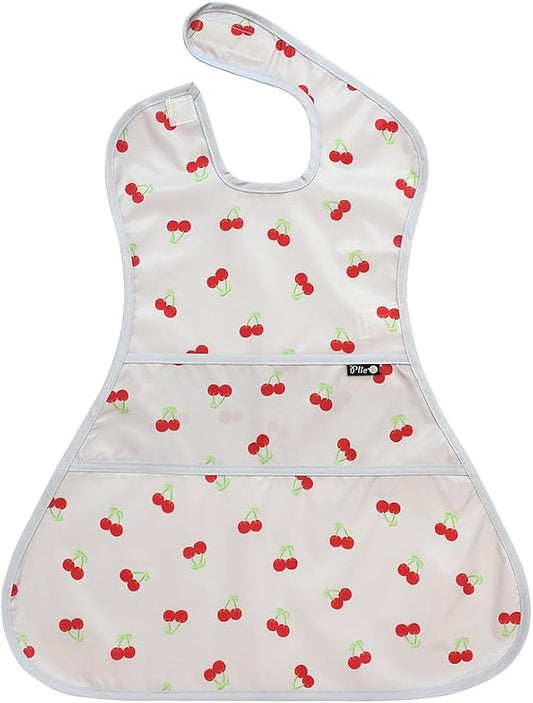 Full Coverage Waterproof Feeding Bib for Toddlers – Extra Long Apron Bib for Mealtime, Self-Feeding, High Chairn