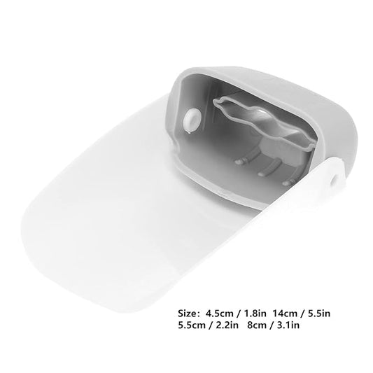 Faucet Extender Sink Water Spout Flat Faucet Cover Extender Hand Washing Supplies Faucet Extension Attachment for Children Toddlers Kids(Grey)