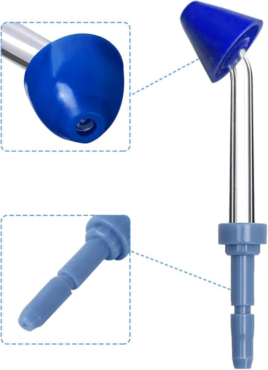 Nose Washing Replacement Tips for Waterpik Oral Irrigator Wp-100 Wp-450 Wp-250 Wp-300 Wp-660 Wp-900 by (6 Nasal irrigator Tips)