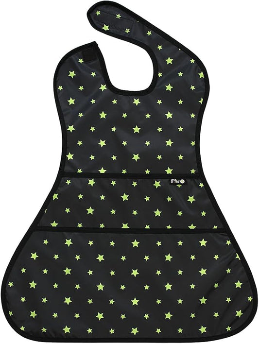 Full Coverage Waterproof Feeding Bib for Toddlers – Extra Long Apron Bib for Mealtime, Self-Feeding, High Chairn