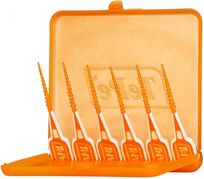TePe Dental Floss Picks, Tooth Picks Flossers, Floss Sticks, EasyPicks XS/S, Orange, 36 Pk