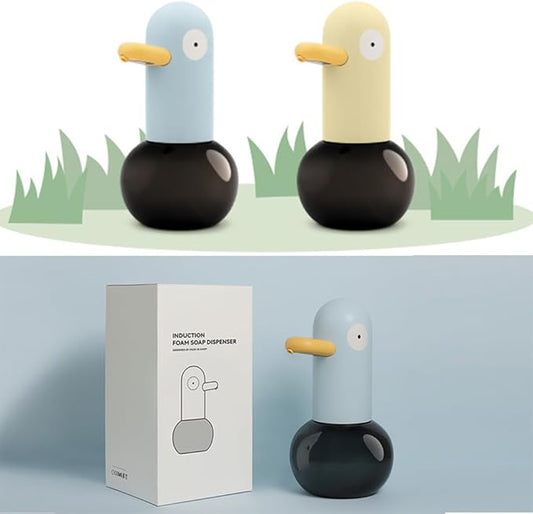 Kids Soap Dispenser - Cute Pigeon Automatic Foam Soap Dispenser for Bathroom Kitchen School Children, USB Rechargeable Hand-Free Detergent Dispensers 13.5oz New House Decor