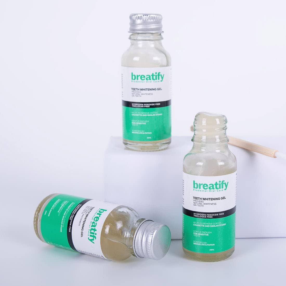 Teeth Whitening Gel, Natural Whiteness, Effective, Painless, No Sensitivity, Easy to Use, Removes Stains and Yellowing on The Teeth, 0.67 Fl Oz