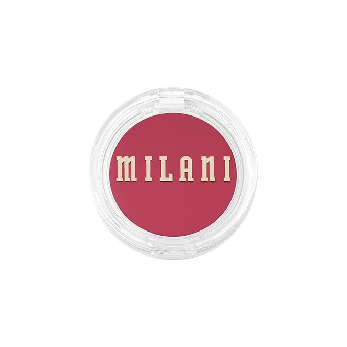 Milani Blush Makeup – Cheek Kiss Cream Blush for Cheeks, Buildable Cream-to-Gel Blusher & Lip Tint, Dewy Natural Color, Hydrating - Blushing Berry