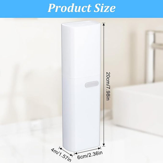 Travel Toothbrush Holder Case Portable Toothbrush and Toothpaste Travel Case with Ventilation Hole Tooth Brush Cup with Cover Storage Container for Traveling Camping Business School Outdoor